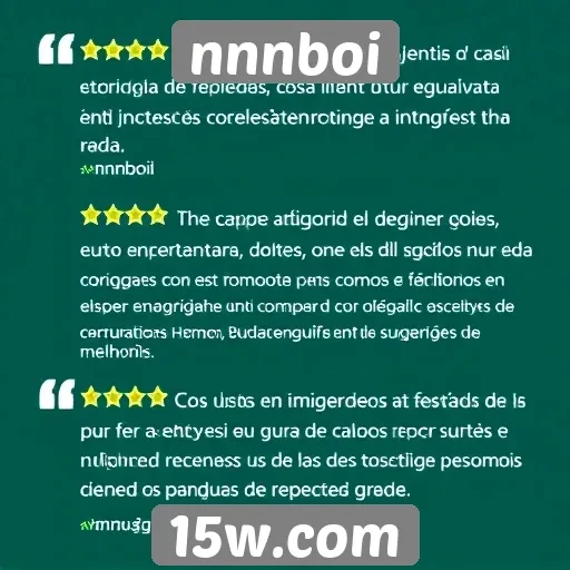 Feedback de usuários sobre a experiência no nnnboi